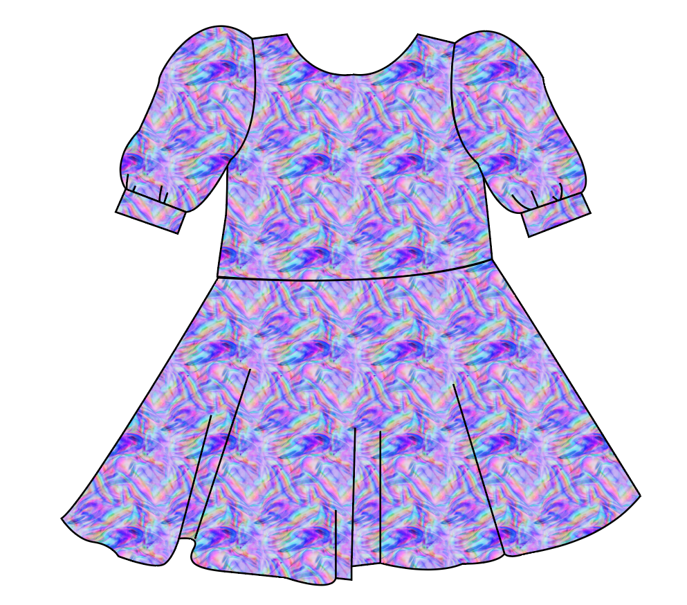 Rainbow Holo Marker Prairie Dress