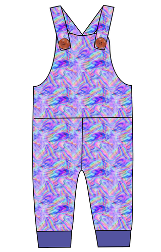 Rainbow Holo Marker Overalls and Shortalls