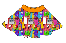 Load image into Gallery viewer, Rainbow Blocks Circle Skirt
