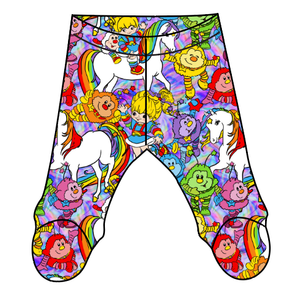 Brite Friends Newborn Footed Pants