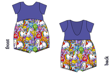 Load image into Gallery viewer, Brite Friends Low Back Romper and Bubble Romper