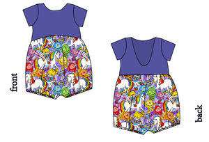 Brite Friends Low Back Romper and Bubble Romper