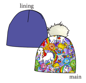 Brite Friends Slouchy Beanie (Reversible!)