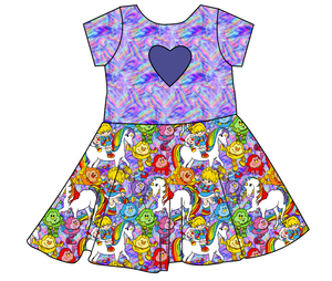 Brite Friends Molly Heart Back Twirly Dress