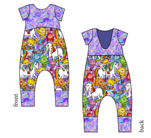 Load image into Gallery viewer, Brite Friends Low Back Romper and Bubble Romper