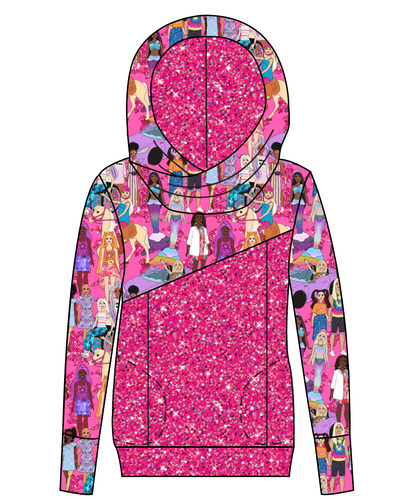 Girls Can Do Anything Ladies Hoodie