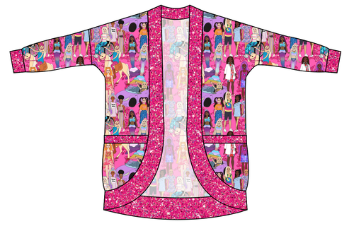 Girls Can Do Anything Ladies' Cocoon Cardigan