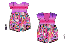 Load image into Gallery viewer, Girls Can Do Anything Low Back Romper and Bubble Romper