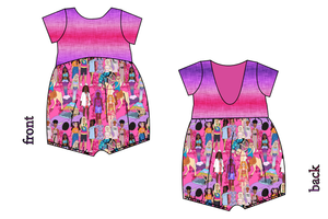 Girls Can Do Anything Low Back Romper and Bubble Romper