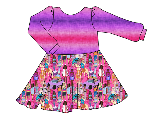 Girls Can Do Anything Prairie Dress