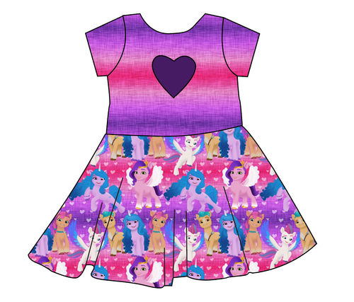 Pony Magic Molly Heart Back Twirly Dress