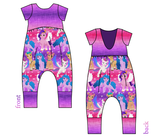 Pony Magic Low Back Romper and Bubble Romper