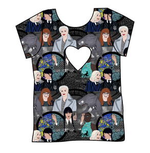 Nevermore Academy Cambria Heart Back Tee
