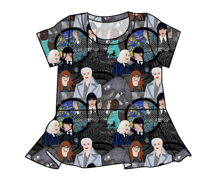 Nevermore Academy Peplum Top