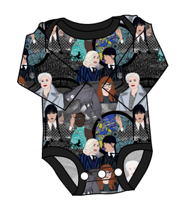 Nevermore Academy Lap Neck Bodysuit