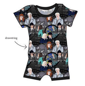 Nevermore Academy Grow With Me Pants And Shorts Romper