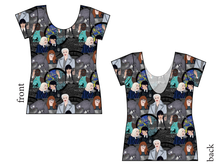 Load image into Gallery viewer, Nevermore Academy Ladies&#39; Low Back Ballerina Tee