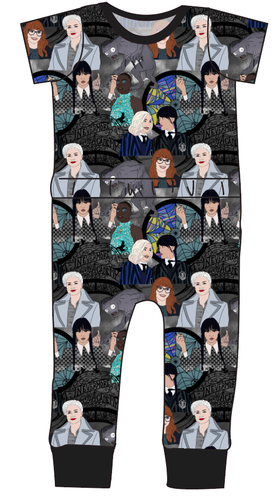 Nevermore Academy Bennett Pants and Shorts Length T-Shirt Romper
