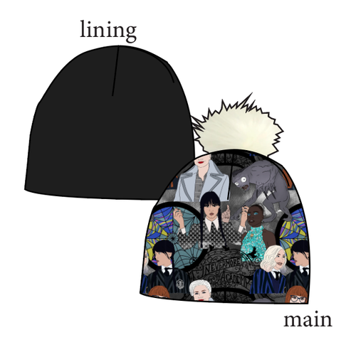 Nevermore Academy Slouchy Beanie (Reversible!)