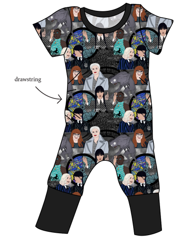 Nevermore Academy Grow With Me Pants And Shorts Romper