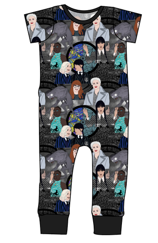 Nevermore Academy Emmett Pants And Shorts T-Shirt Romper