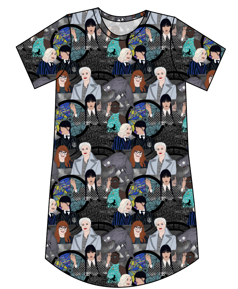 Nevermore Academy Ladies' T-Shirt Dress
