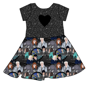 Nevermore Academy Molly Heart Back Twirly Dress