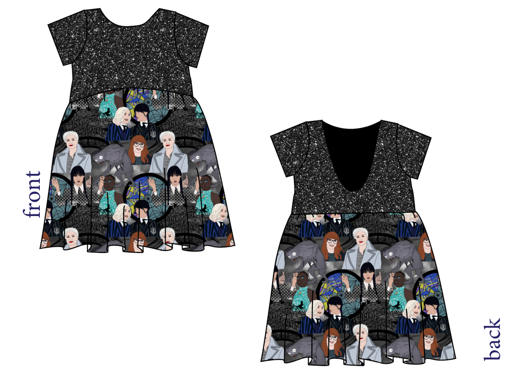 Nevermore Academy Low Back Dress