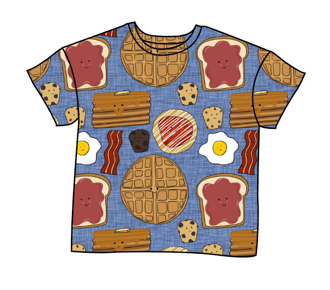 Breakfast Buddies Oversized Tee
