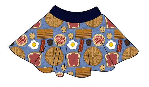 Breakfast Buddies Circle Skirt