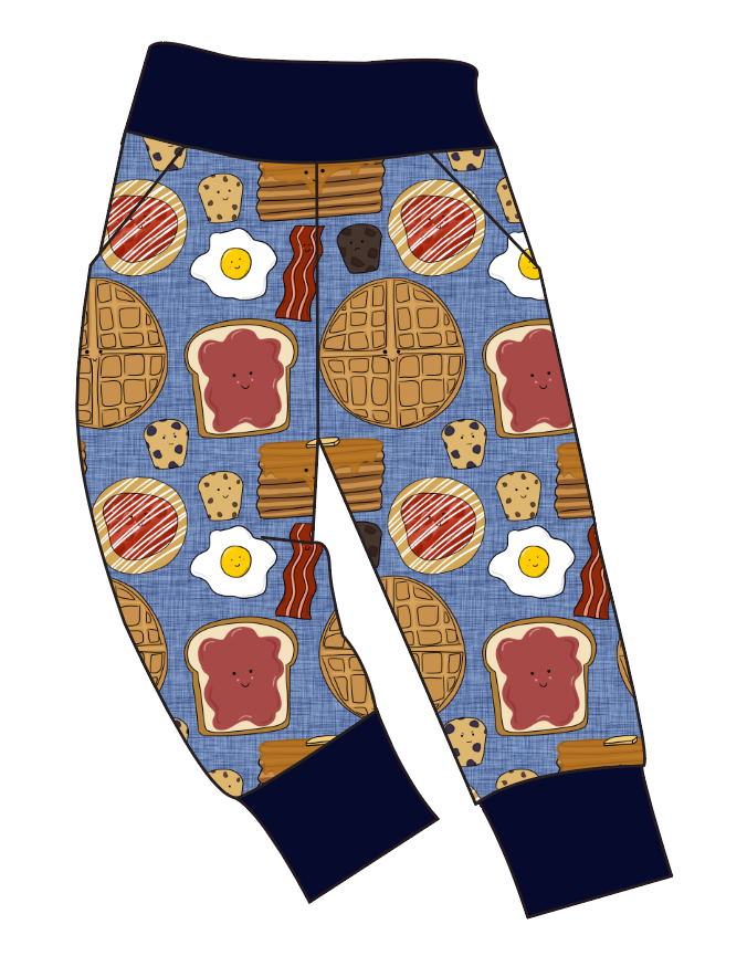 Breakfast Buddies Basic Joggers And Jogger Shorts