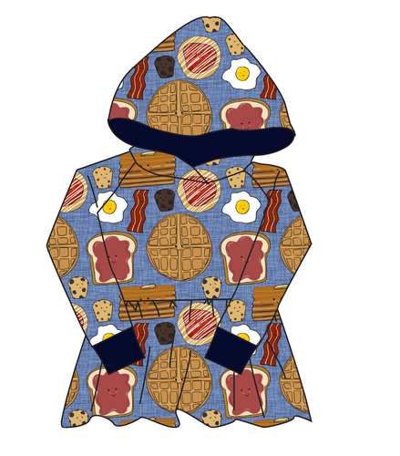 Breakfast Buddies Peplum Hoodie (or Crewneck)