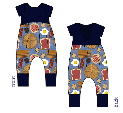 Breakfast Buddies Low Back Romper and Bubble Romper