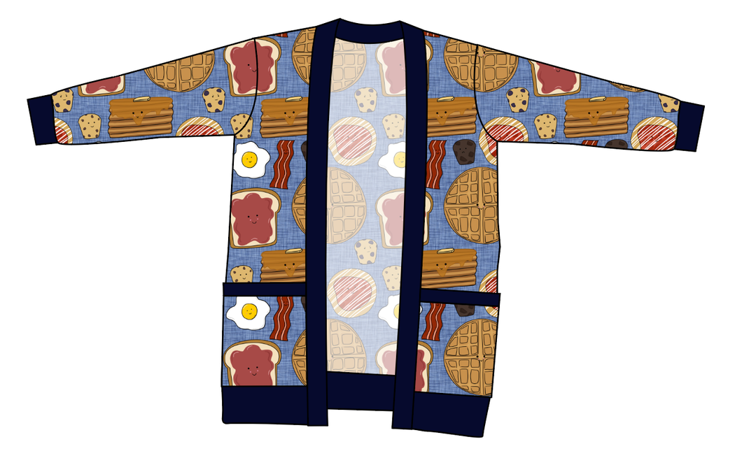 Breakfast Buddies Kids Grandpa Cardigan