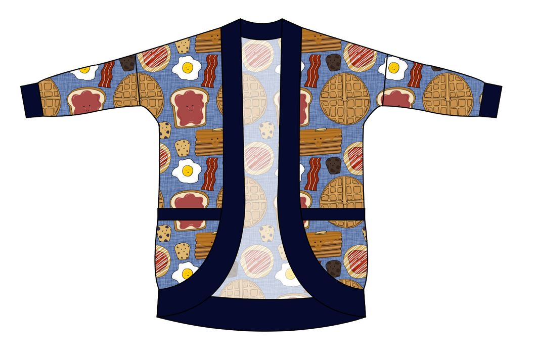 Breakfast Buddies Kids Cocoon Cardigan