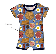 Load image into Gallery viewer, Breakfast Buddies Grow With Me Pants And Shorts Romper