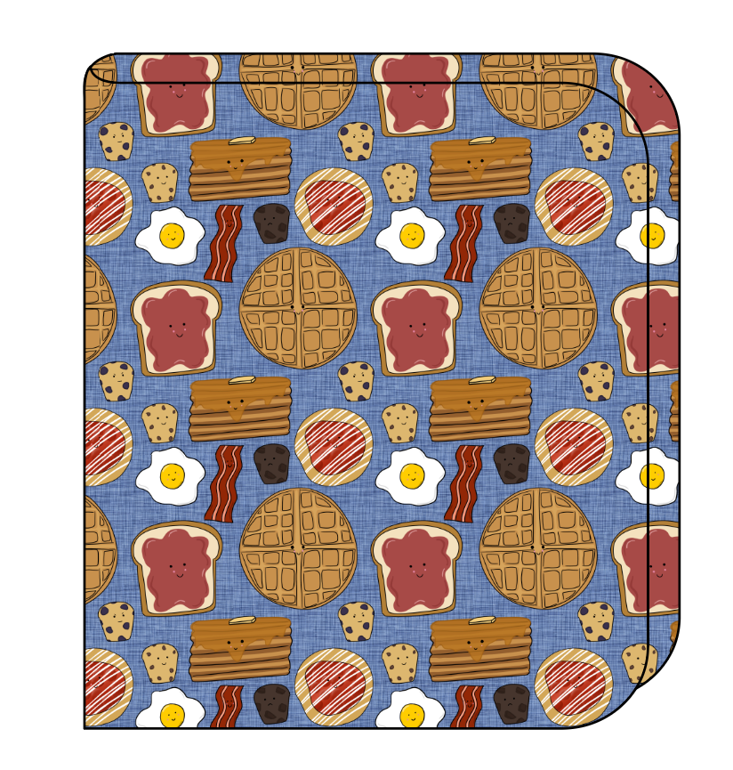 Breakfast Buddies Swaddle Blanket