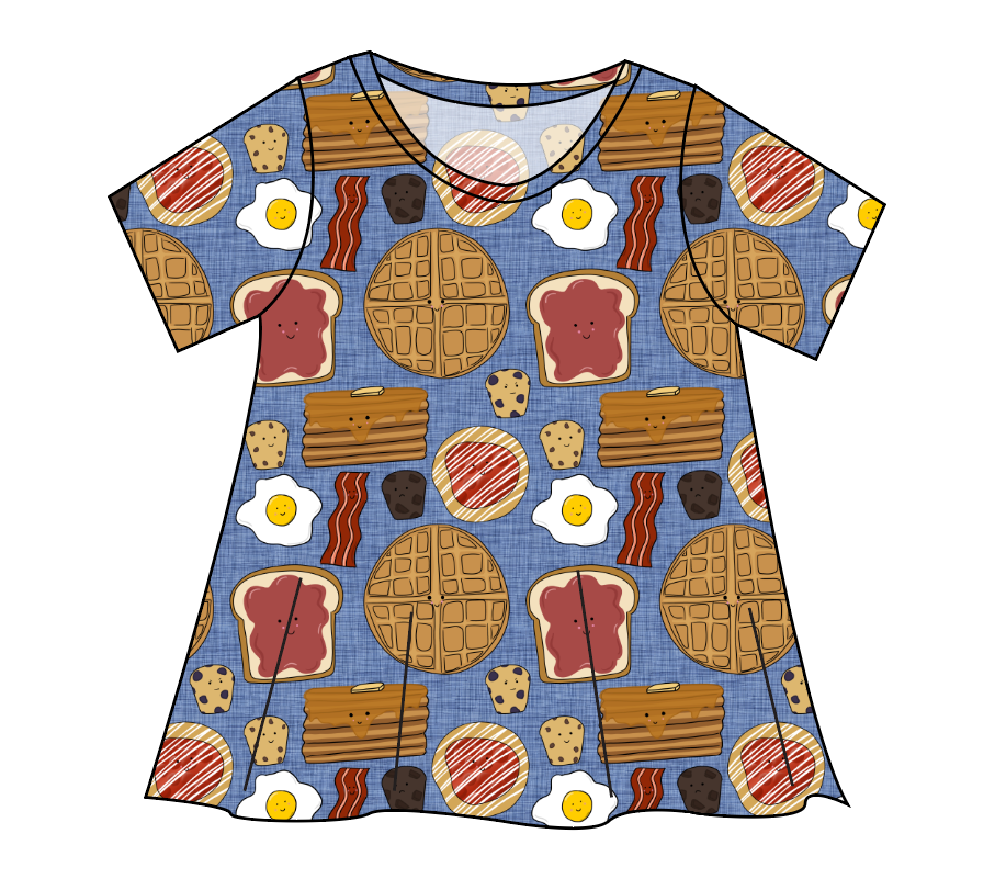 Breakfast Buddies Ladies' Swing Tee