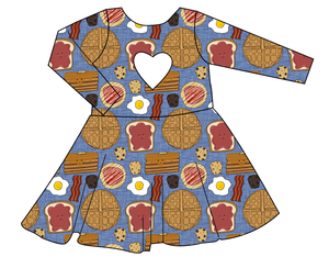 Breakfast Buddies Molly Heart Back Twirly Dress