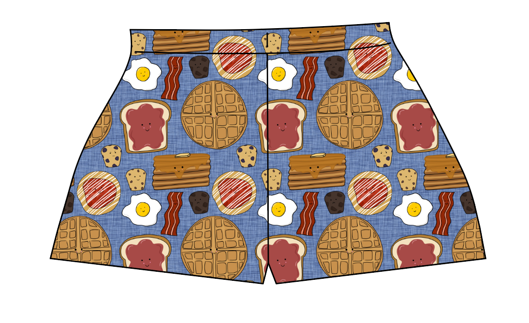 Breakfast Buddies Ladies' Lounge Shorts
