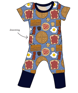 Breakfast Buddies Grow With Me Pants And Shorts Romper