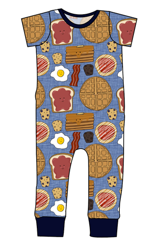 Breakfast Buddies Emmett Pants And Shorts T-Shirt Romper