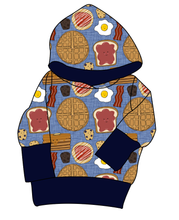 Load image into Gallery viewer, Breakfast Buddies Grow With Me Hoodie (or Crewneck)