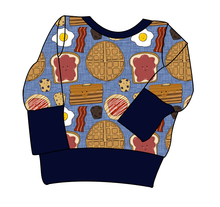 Load image into Gallery viewer, Breakfast Buddies Grow With Me Hoodie (or Crewneck)