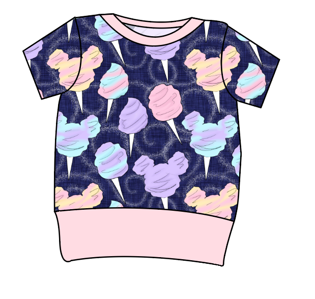 Candy Floss Grow With Me Tee