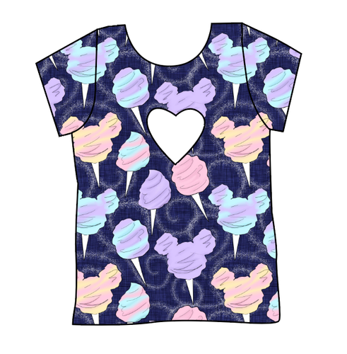 Candy Floss Cambria Heart Back Tee