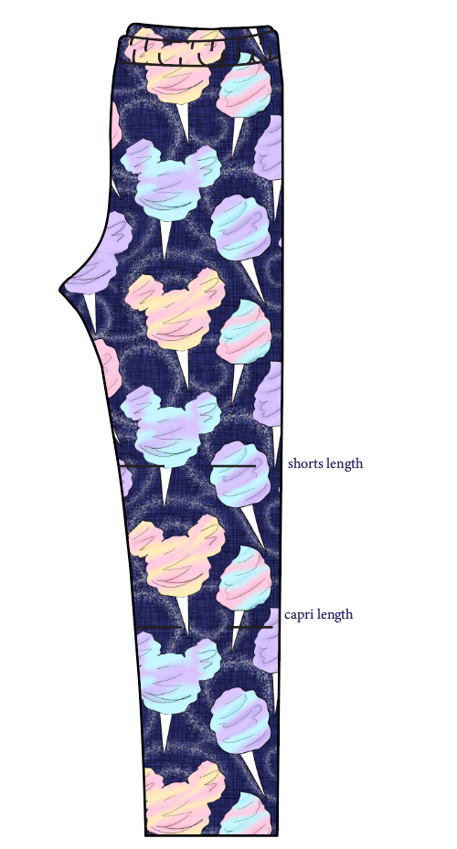 Candy Floss Basic Leggings