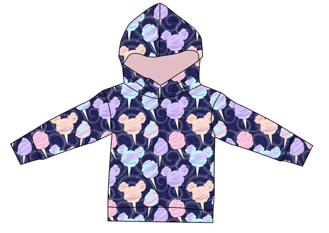 Candy Floss Ladies Oversized Hoodie