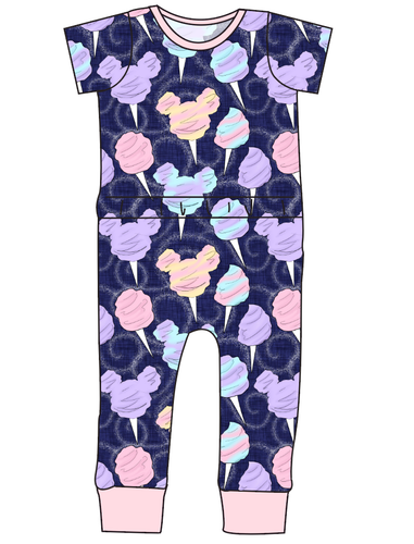 Candy Floss Bennett Pants and Shorts Length T-Shirt Romper