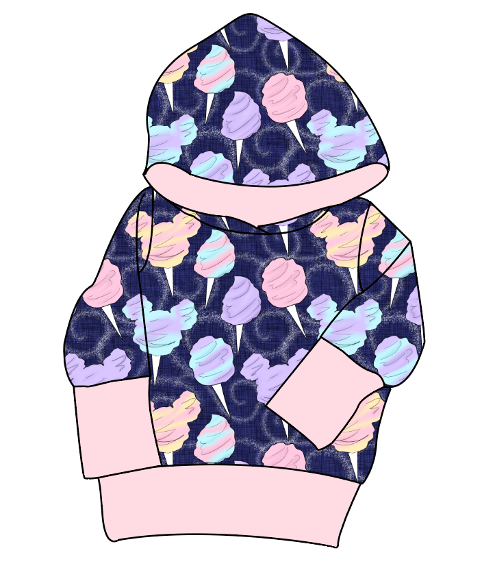 Candy Floss Grow With Me Hoodie (or Crewneck)